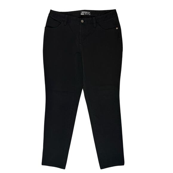 Nike Dri-Fit Golf Pants Women's 8 Black Denim with Stretch - Picture 1 of 8